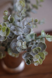 13" Glittered Snowy Eucalyptus Bush