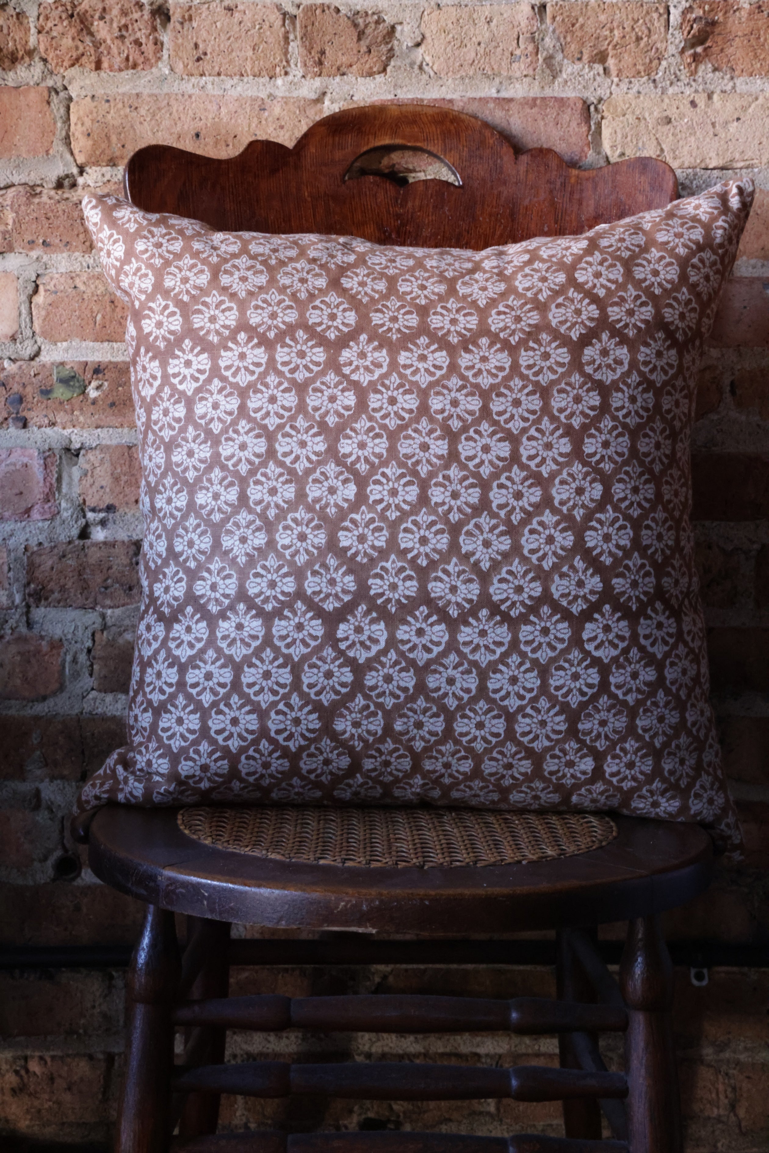 Lucia Block Print Pillow