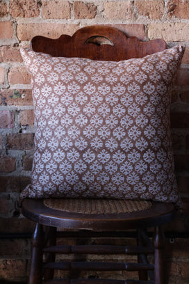 Lucia Block Print Pillow