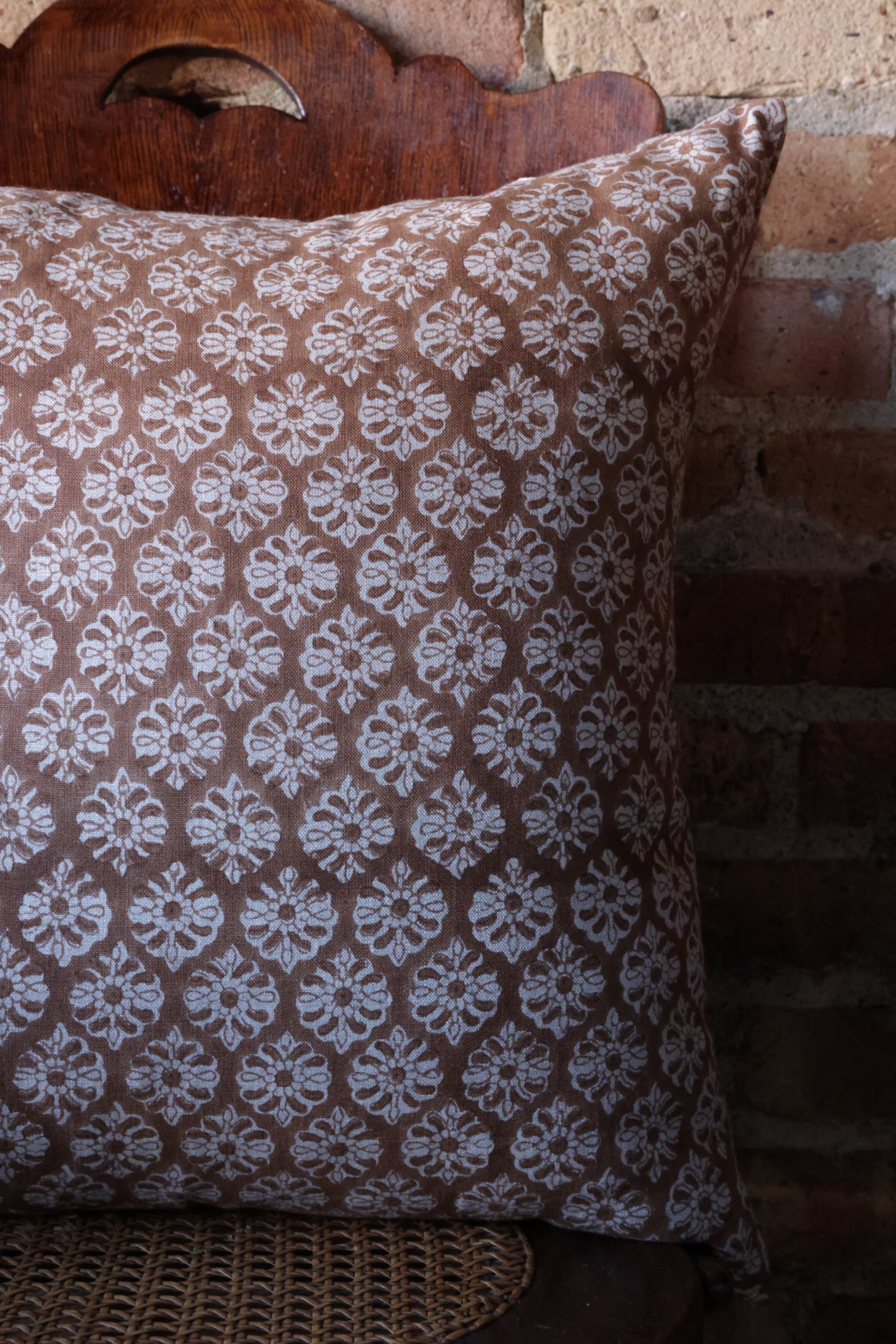 Lucia Block Print Pillow