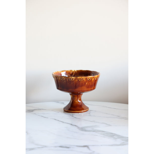 Vintage Ceramic Footed Bowl