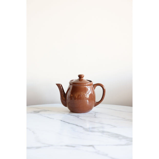 Terracotta Brown Clay Teapot