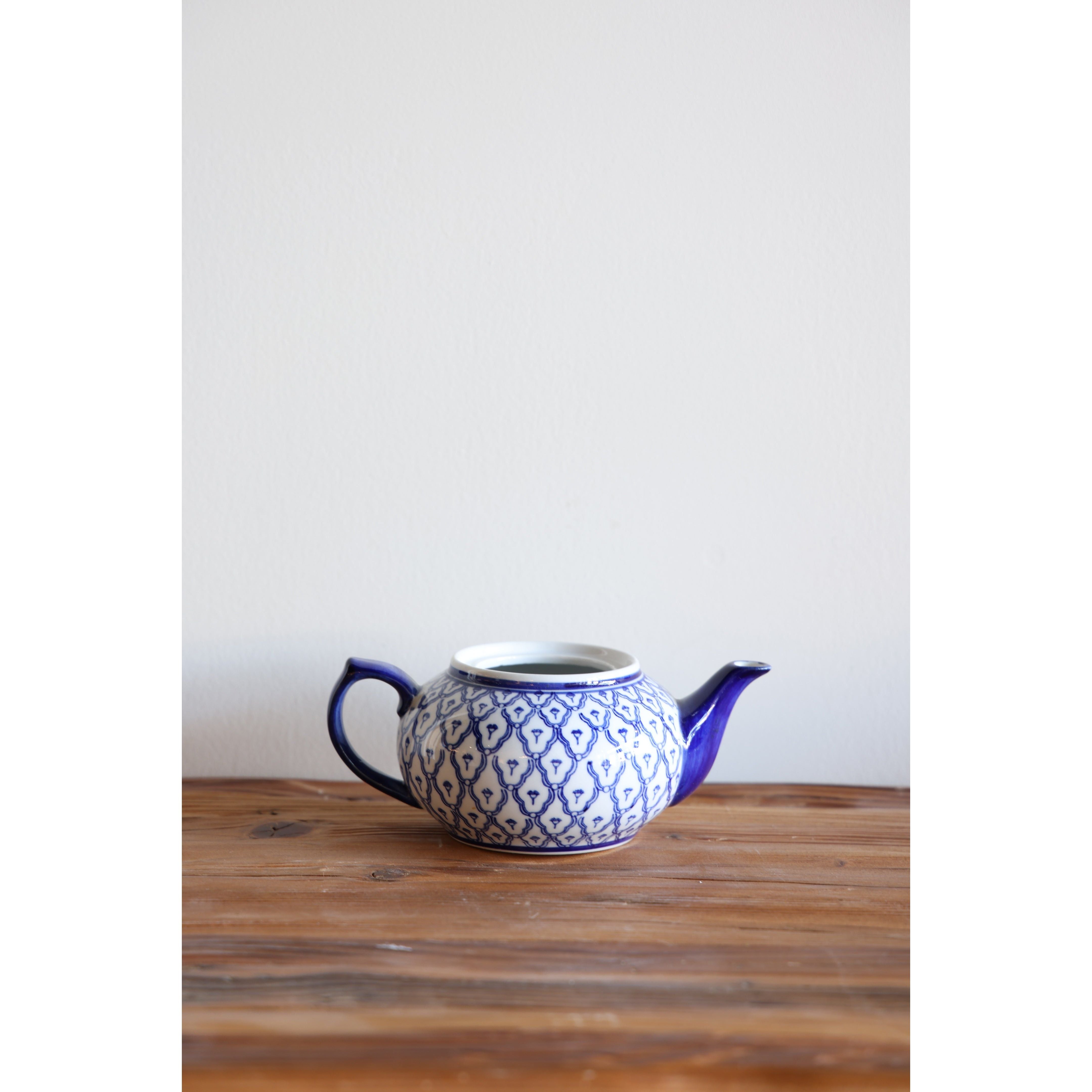Ceramic Blue/White Teapot