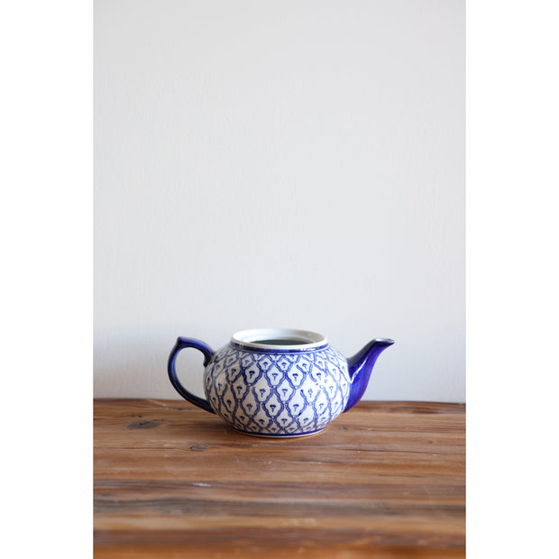 Ceramic Blue/White Teapot