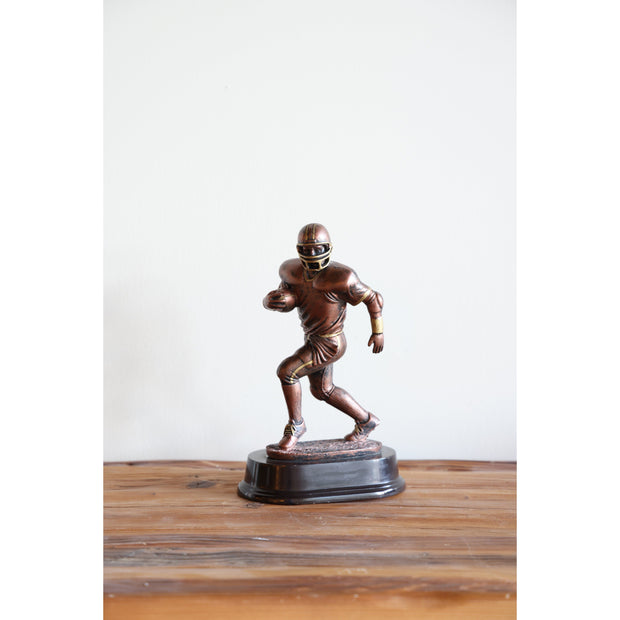 Vintage Football Player Statue