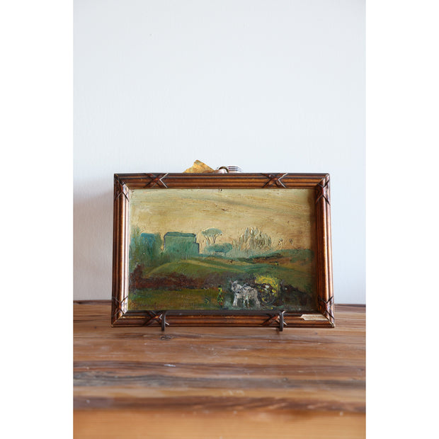 Vintage Italian Landscape Oil Painting