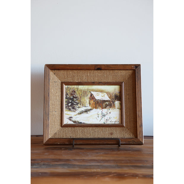 Vintage Framed Hand Painted Spanish Shield