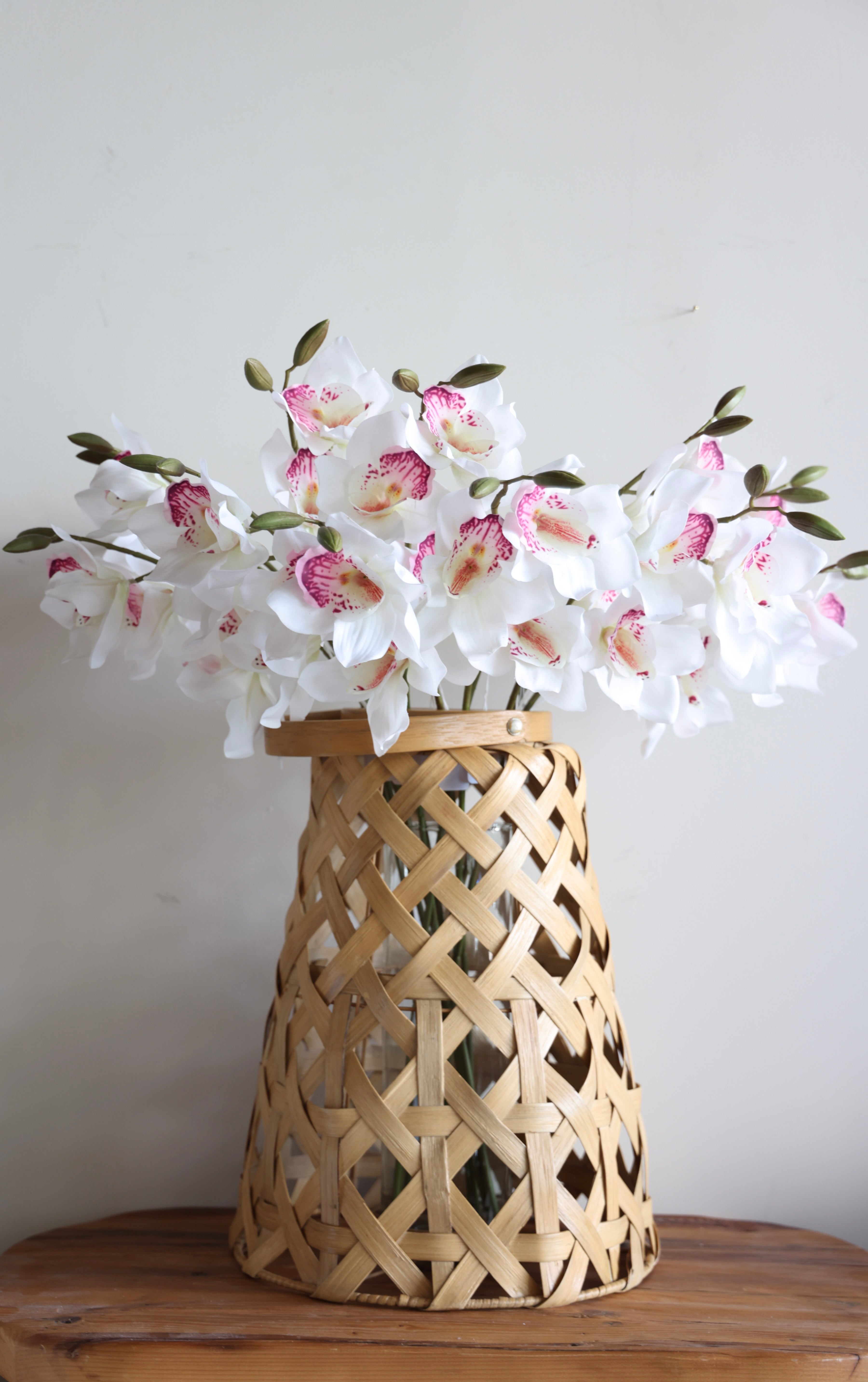 Real Touch Cymbidium Orchid Stem- 28