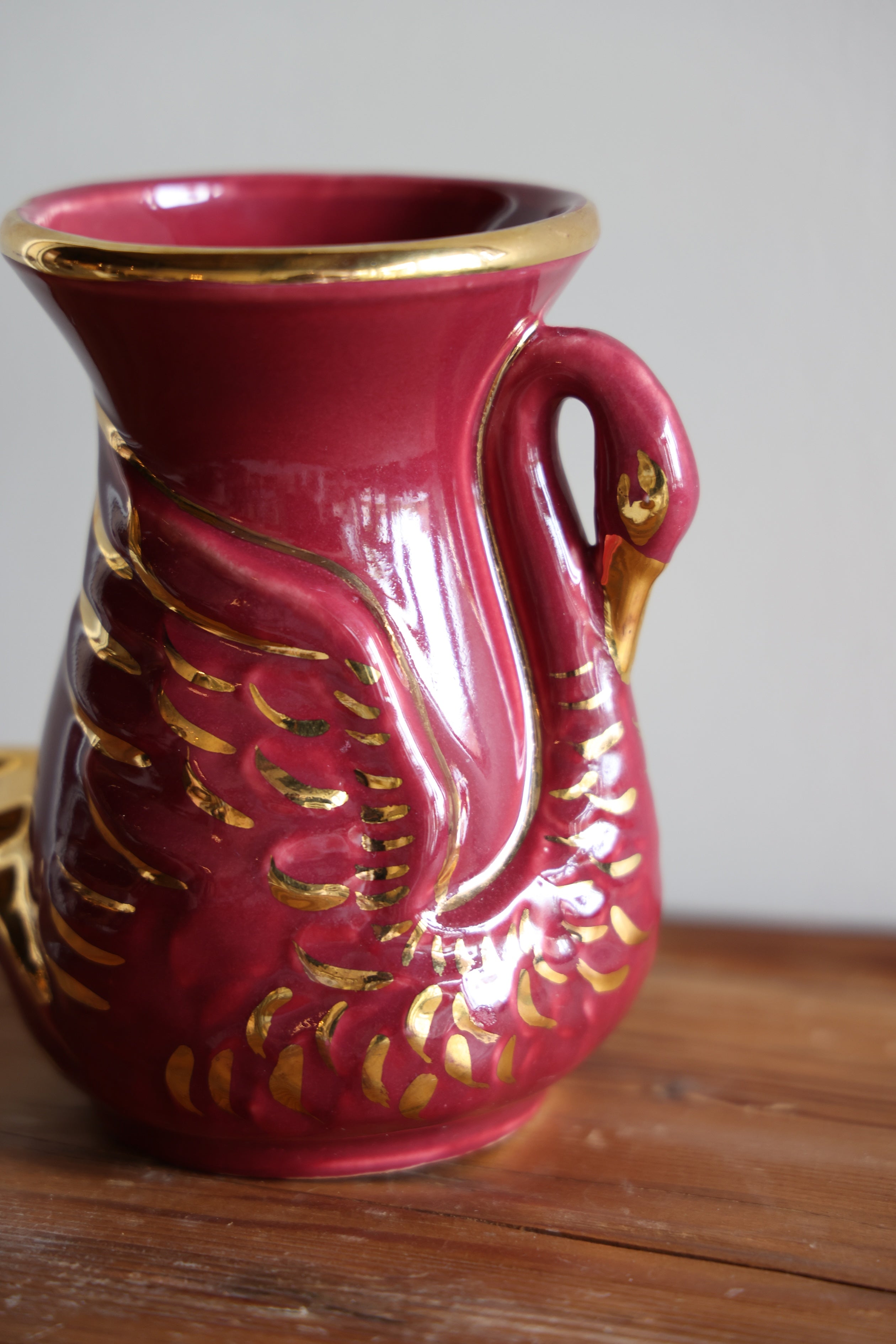 Vintage Swan Vase