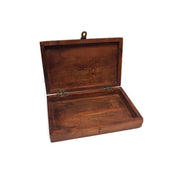 Colonial Ox Horn Domino Set in 8" Wooden Storage Box