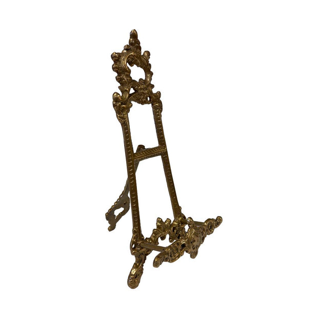16" Vintage Style Solid Brass Photo-Plate Easel Stand