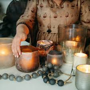 Beach Glass Beads, Frosted Grey