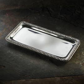 Beaded Rectangle Tray, Medium
