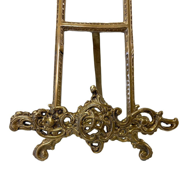 16" Vintage Style Solid Brass Photo-Plate Easel Stand