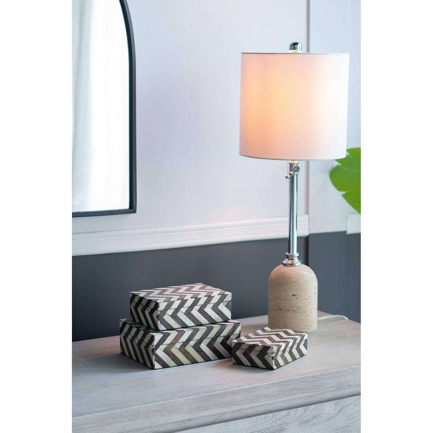 Zig Zag Bone Inlay Boxes