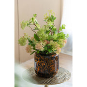 Amber Leopard Glass Vase