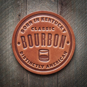 Bourbon Leather Coaster Set