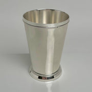 White Silver Brass Mint Julep Cup
