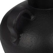 Black Terra Cotta Amphora Organic Vase