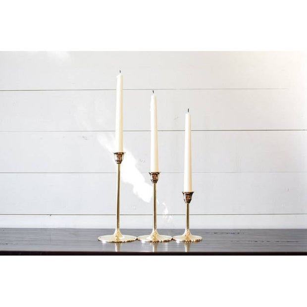 S/3- Brass Candlestick Set
