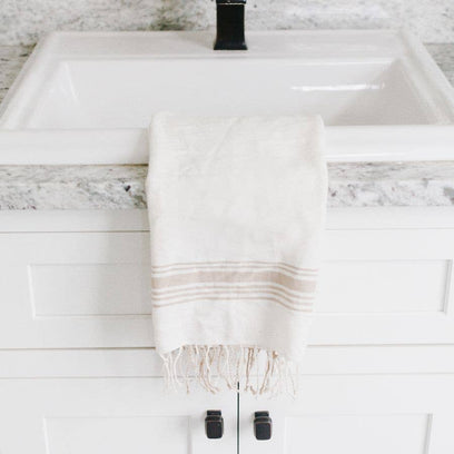 Cabin Hatch Cotton Hand Towel | Handwoven in Ethiopia