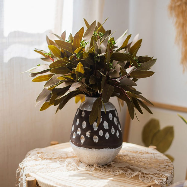 Oval Leaf Eucalyptus Bundle in Brown