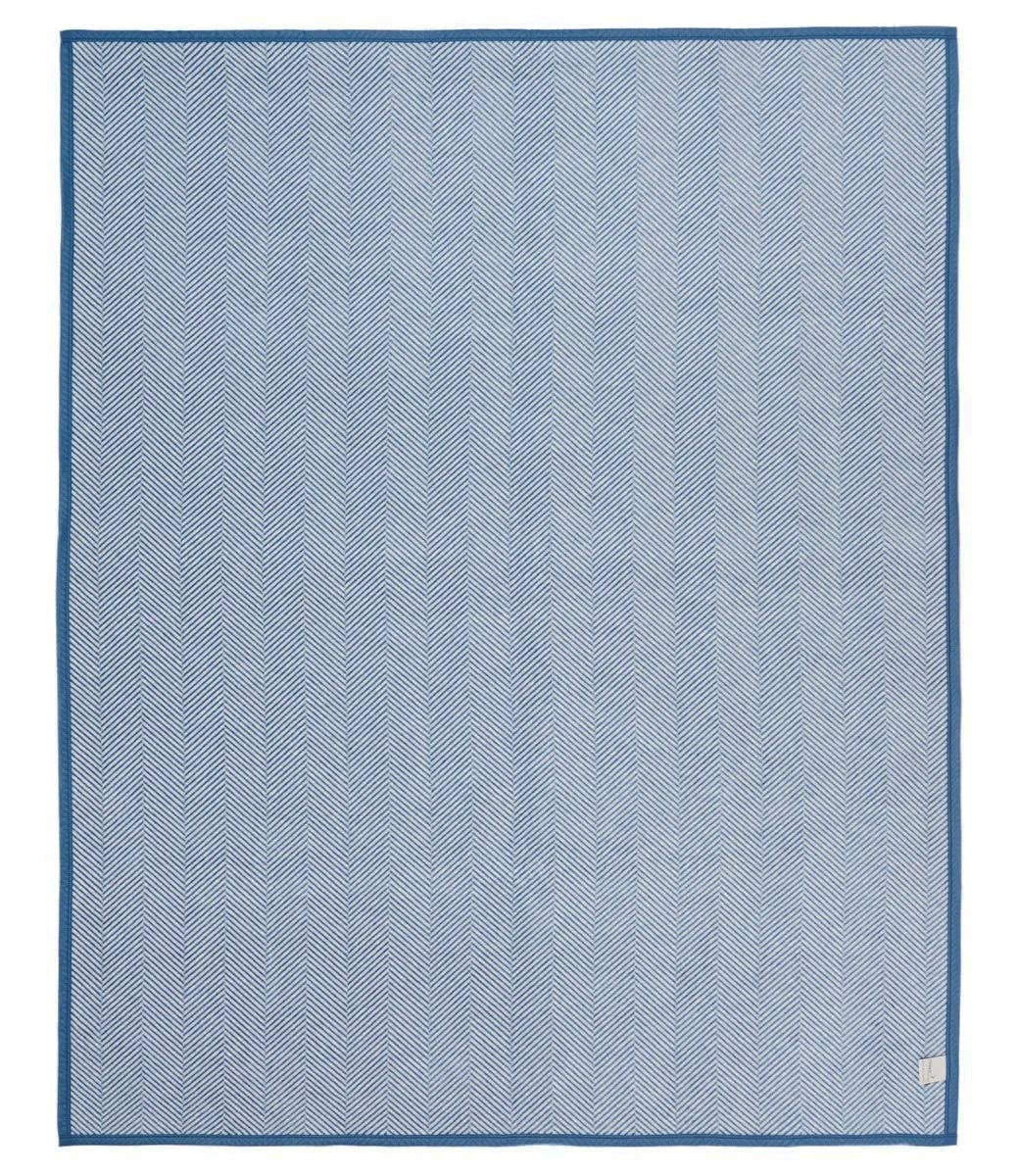 Harborview Herringbone Cornflower Blanket
