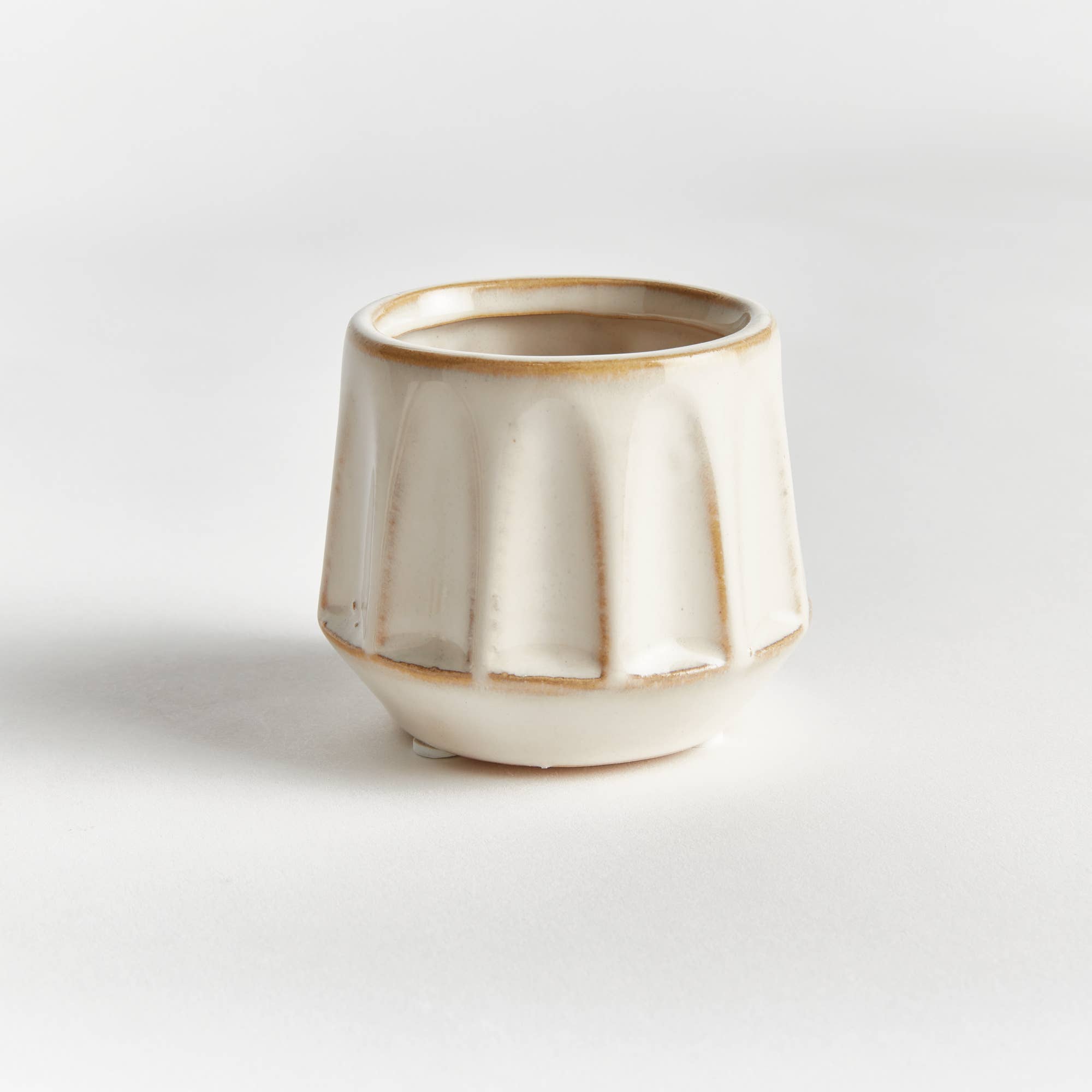 Dezie Mini Pots, Cream