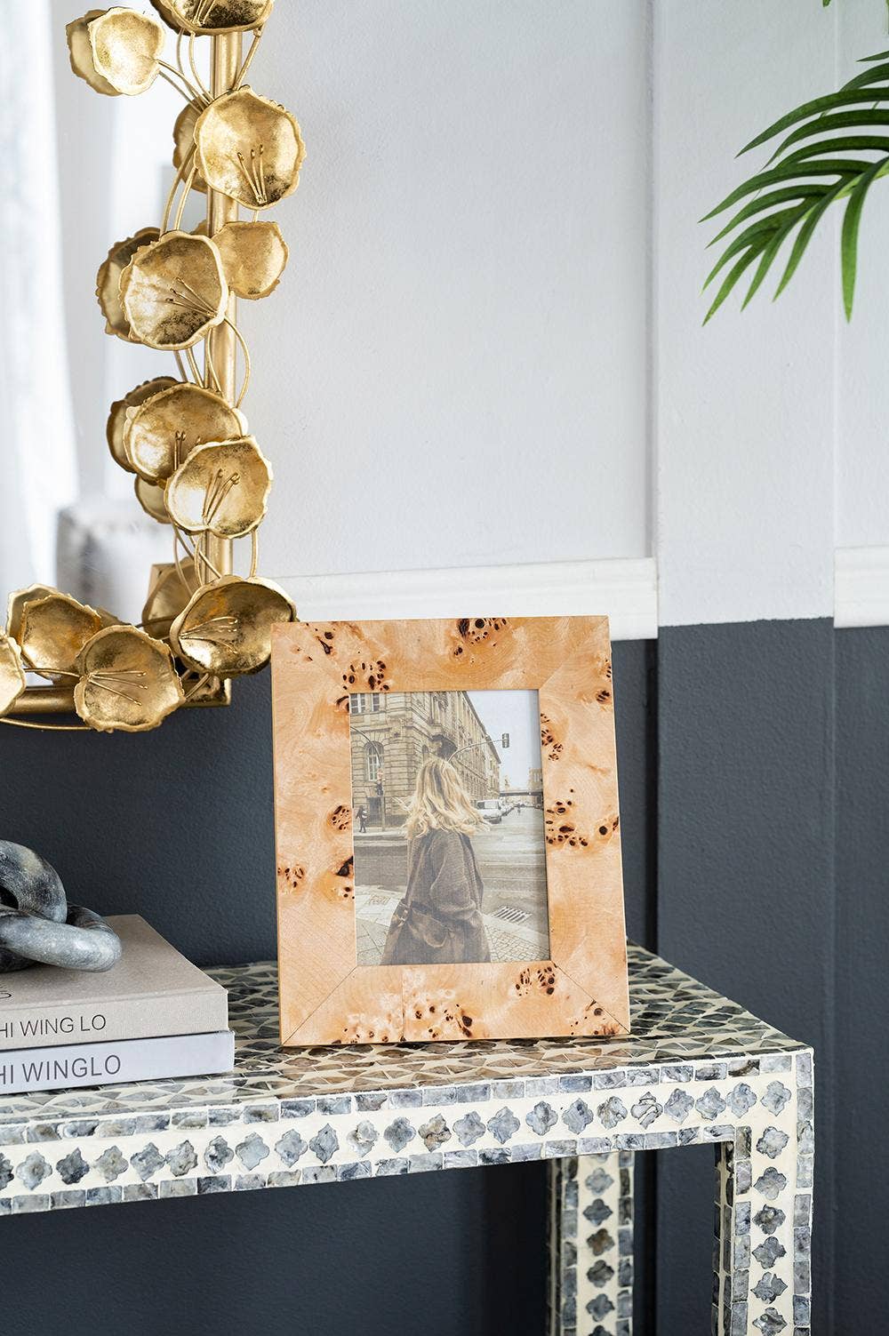 8x10 Burl Wood Photo Frame