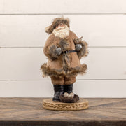 15" SANTA IN FUR COAT