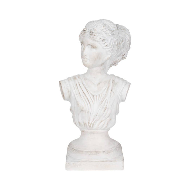 White Distressed Venus Bust Sculpture