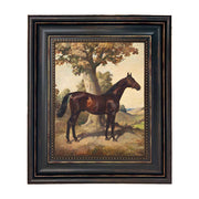 Dark Chestnut Ethelbruce Painted Print on Canvas