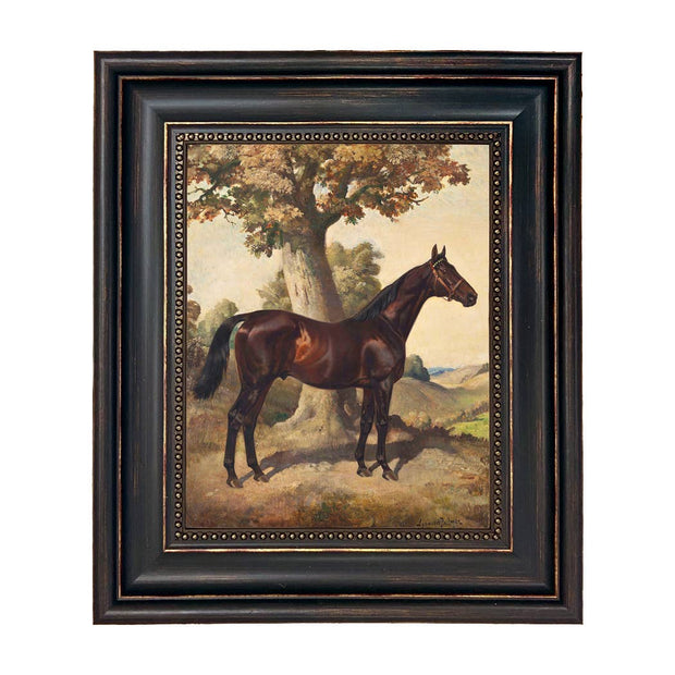 Dark Chestnut Ethelbruce Painted Print on Canvas