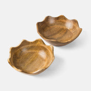 Scalloped Wooden Bowls