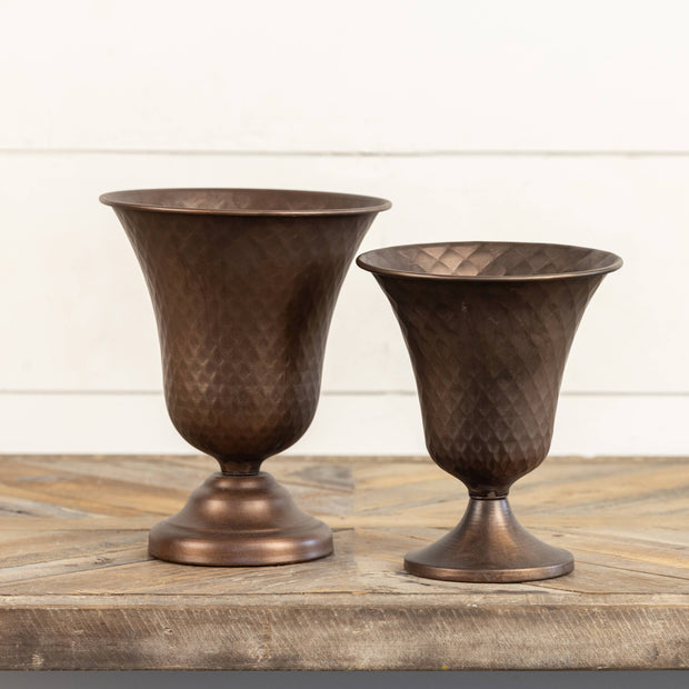 8.75" Flared Bronze Vase