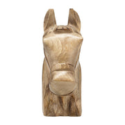 Wooden Horse Head Statue