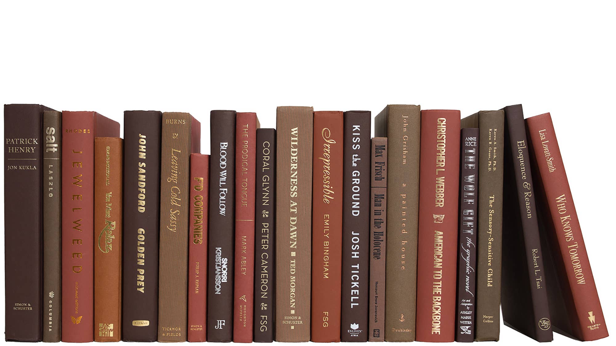 Decorative Red and Brown Books By The Foot - Cobblestone