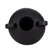 Black Terra Cotta Amphora Organic Vase