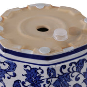 Blue Stoneware Chinoiserie Pot Planter