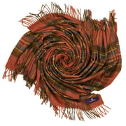 Highland Tartan Tweed Merino Wool Throw - Antique Royal