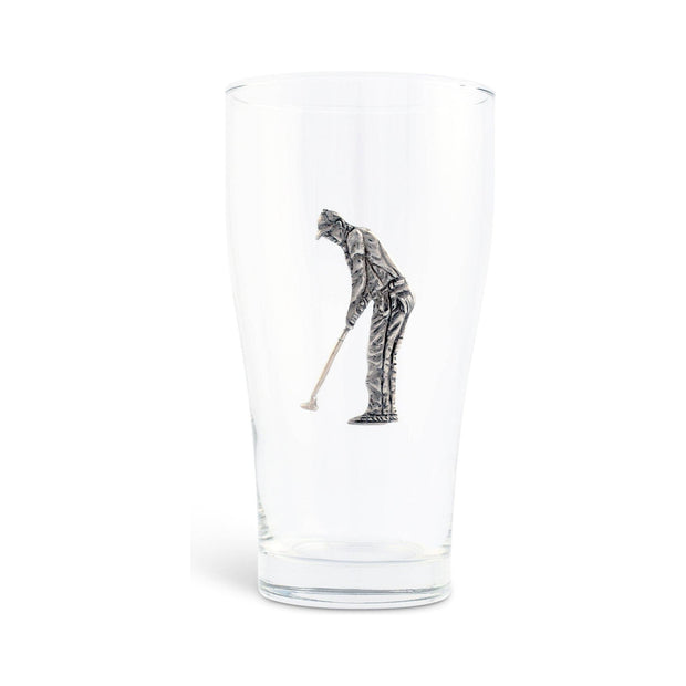Golfer Beer Glass