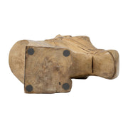Wooden Horse Head Statue