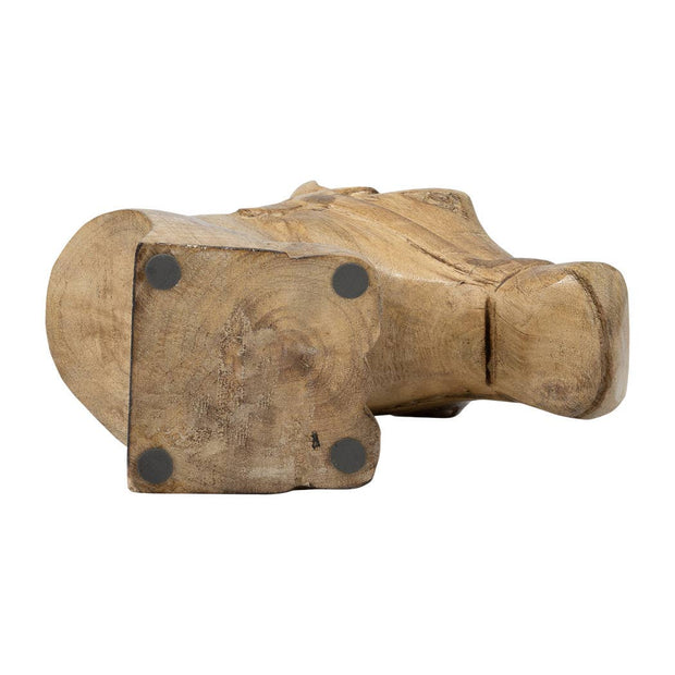 Wooden Horse Head Statue