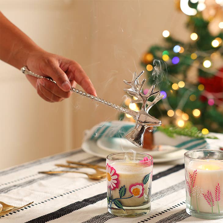 Silver Reindeer Candle Snuffer