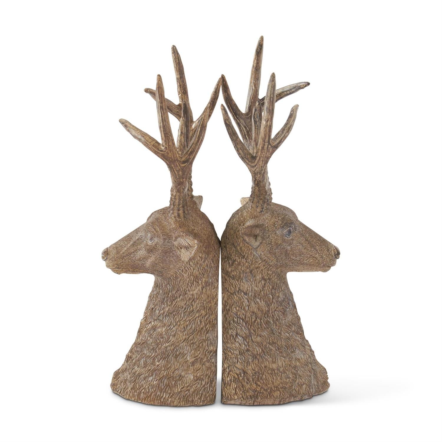 S/2 Deer Bust Bookends