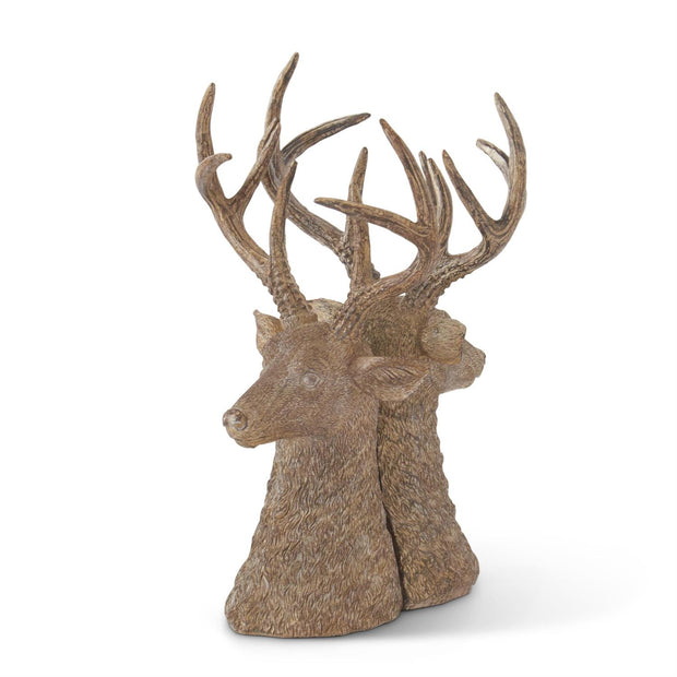 S/2 Deer Bust Bookends