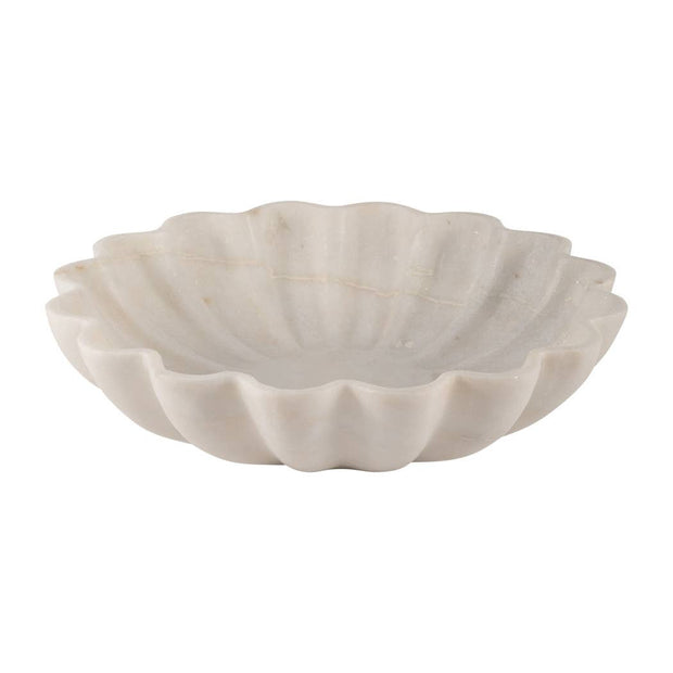 Marble Shell-Shaped Bowl- 12 in