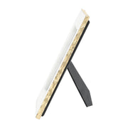 White  Marble Photo Frame with Gold Trim