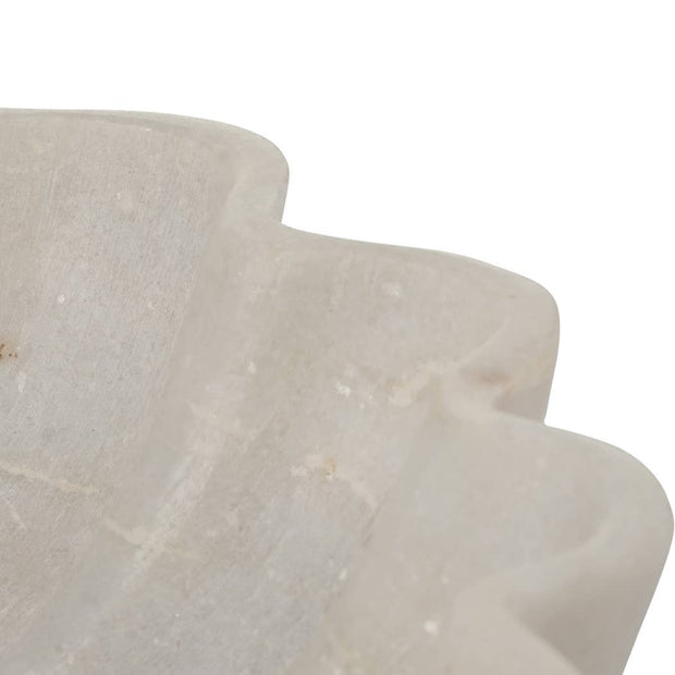 Marble Shell-Shaped Bowl- 12 in