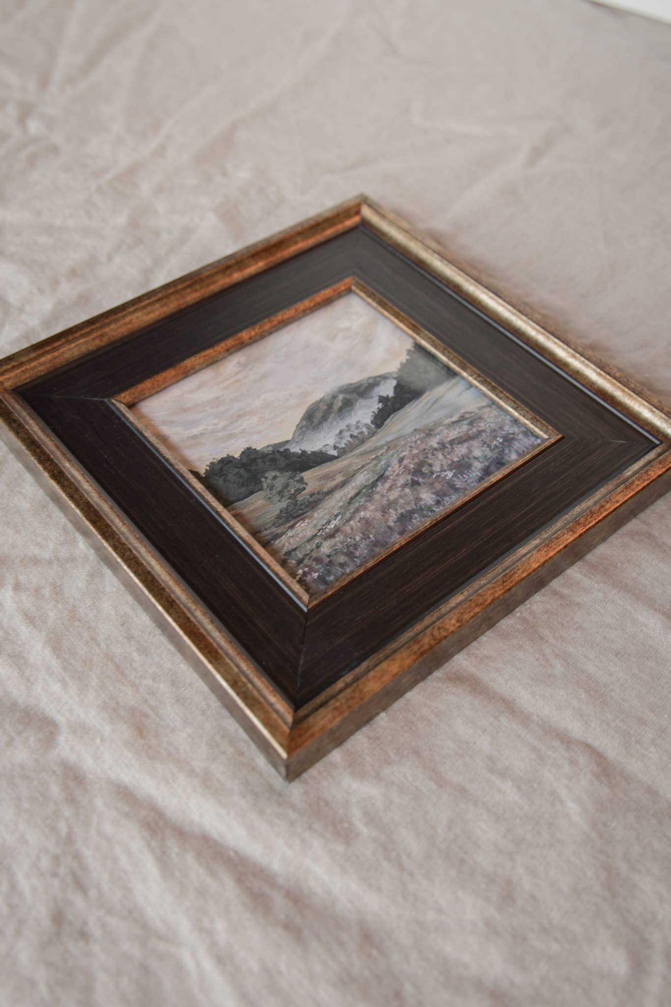 Antique Style Framed Art Print - Landscape - 
